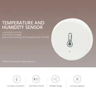 Умный беспроводной датчик температуры и влажности Tuya ZigBee, хаб с питанием от аккумулятора, hk4