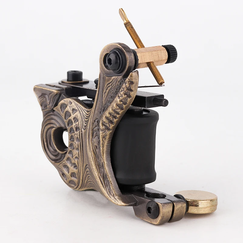 Дешевые-тату-машины пистолет медные ручные тату-машины 10 обмоток катушки