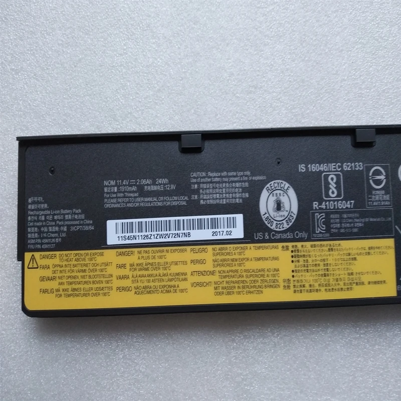 Оригинальный аккумулятор для ноутбука Lenovo ThinkPad X240 X240s X250 X260 T440 T440s T450S S440 S540 45N1130