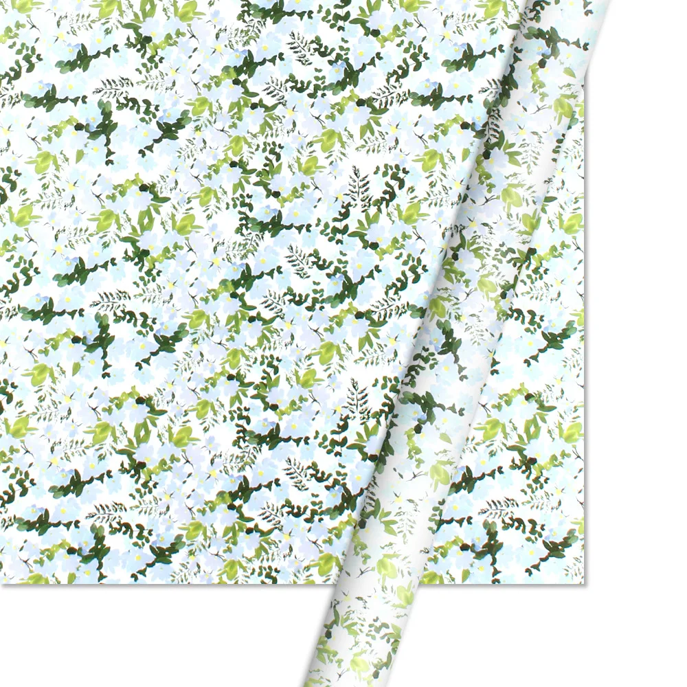 Цветочная упаковочная бумага с покрытием для подарков оберточная изображением