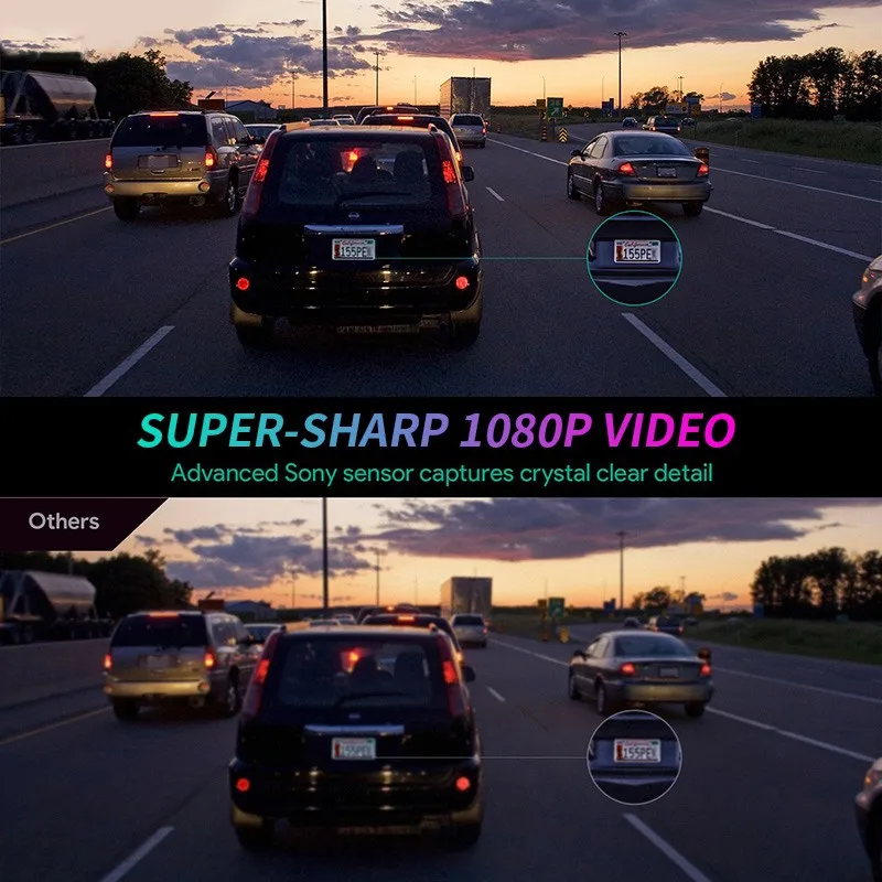 Автомобильный видеорегистратор 1080 P Android Adas ночное видение FUll HD1080P с циклической
