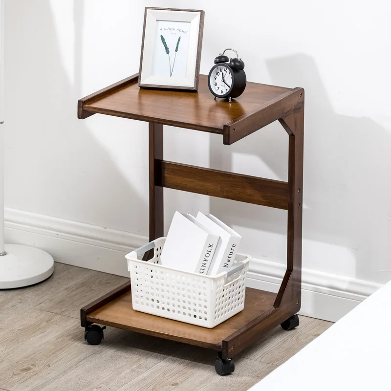 Передвижной Маленький журнальный столик с колесом мини диван небольшой боковой