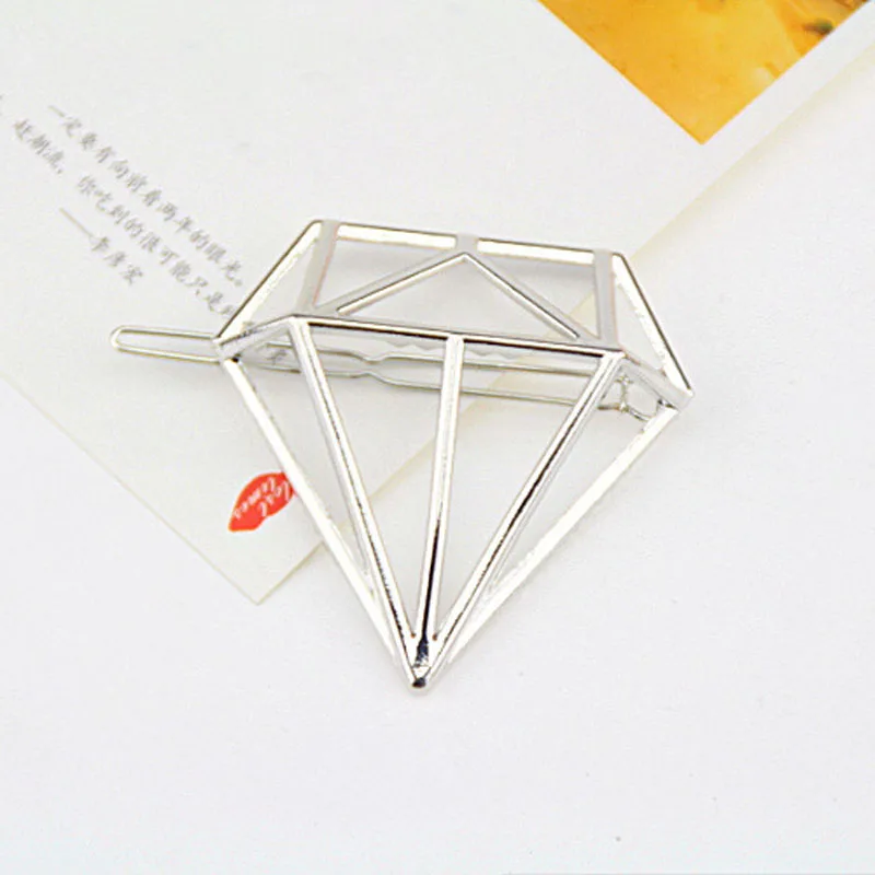 1 шт. новые женские заколки для волос полые из сплава с бриллиантами украшения