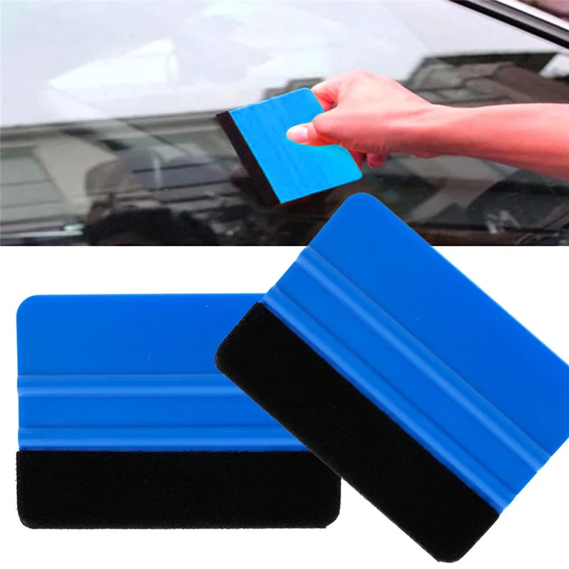 

New High Quality 2pcs Felt Edge Wrap Scraper Durable Convenient Glass Protect Squeegee For Car Auto Vehicle Window Film#259463