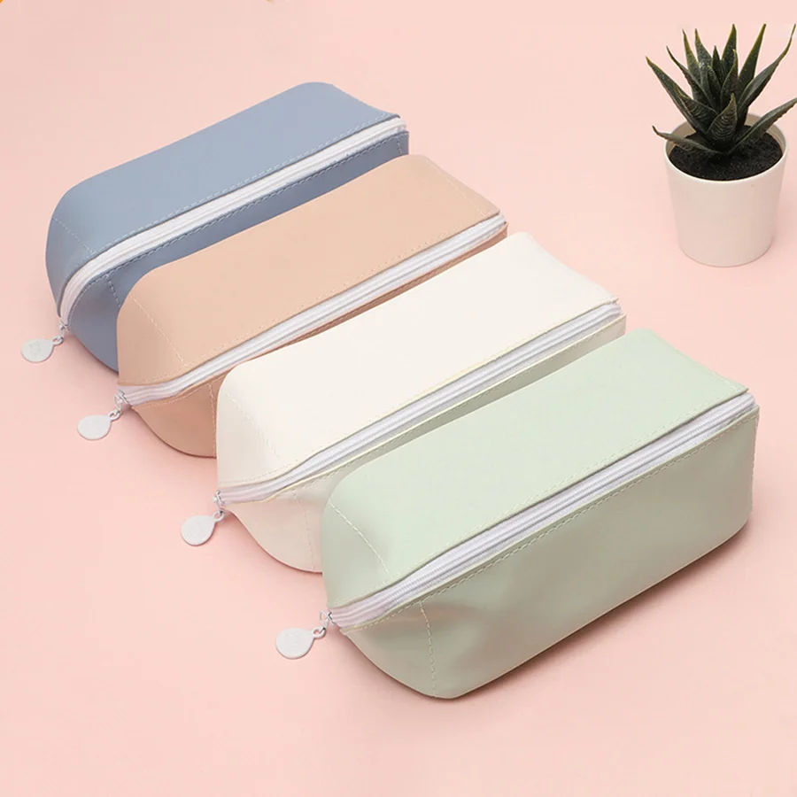 

2021 Pencil Cases Kawaii PU Pencil Case School Supplies Trousse Estuches Escolares Stationery