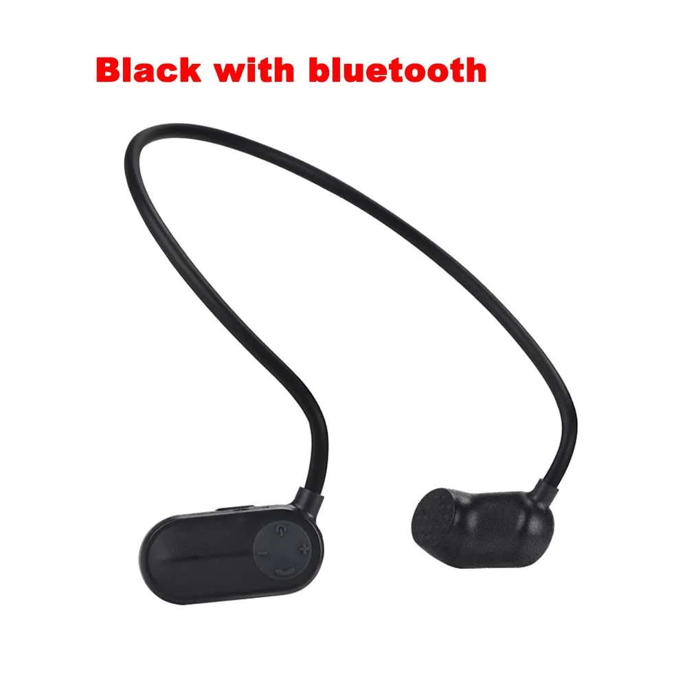 Black-bluetooth JINSERTA Bluetooth костная проводимость 8 г 16 г 32 г HIFI MP3 плеер IPX8 водонепроницаемый плавательный Спорт на открытом воздухе наушники USB MP3 музыка - Цвет: Black-bluetooth