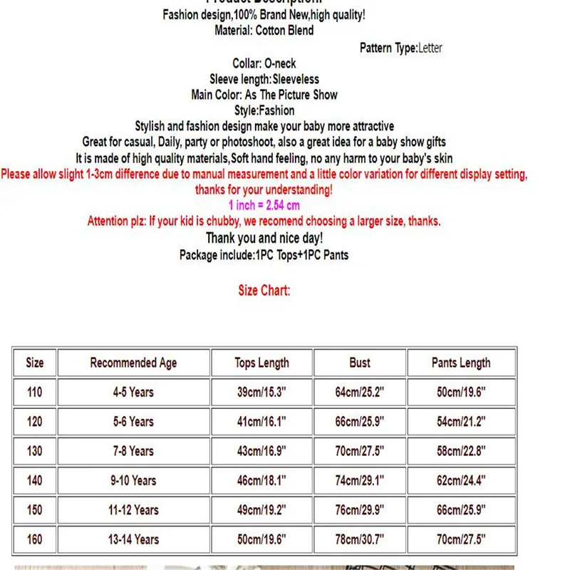 Летние комплекты одежды для девочек 2020 Детская футболка + широкие брюки костюмы