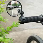 Универсальное Выпуклое широкоугольное зеркало заднего вида на руль велосипеда мотоцикла, Велосипедное Зеркало заднего вида с поворотом на 360 градусов, регулируемое