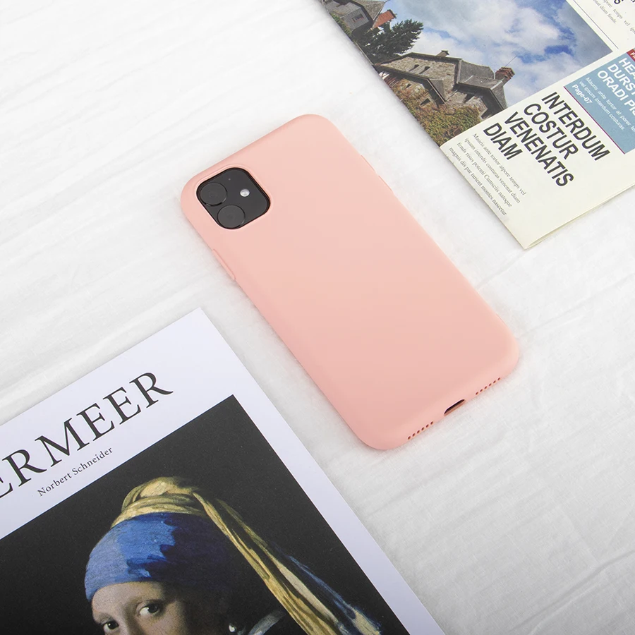 QMXD, жидкий силиконовый чехол для iPhone 11 Pro Max XS XR X 6 7 8, мягкий чехол для iPhone X, мягкая задняя крышка для сотового телефона