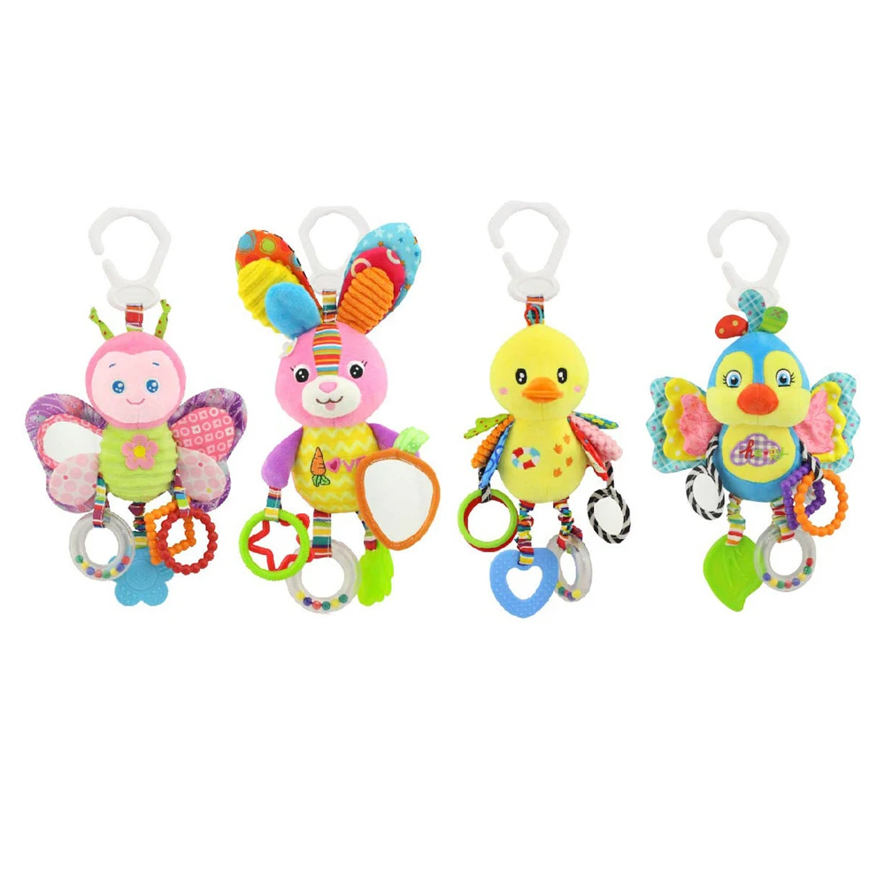 Детские погремушки Успокаивающая кукла детские игрушки удобные мягкие Игрушки Коляска обучающая музыкальная кровать колокольчик Прорезыватель плюшевый мобильный подвесные игрушки