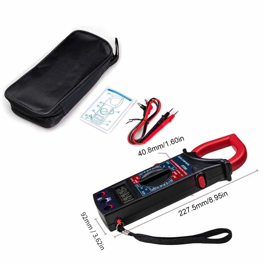

ANENG Clamp Meter DT266 1999 Count Digital True RMS Auto Amp Clamp Multimeter With Buzzer AC/DC Current Voltage Tester
