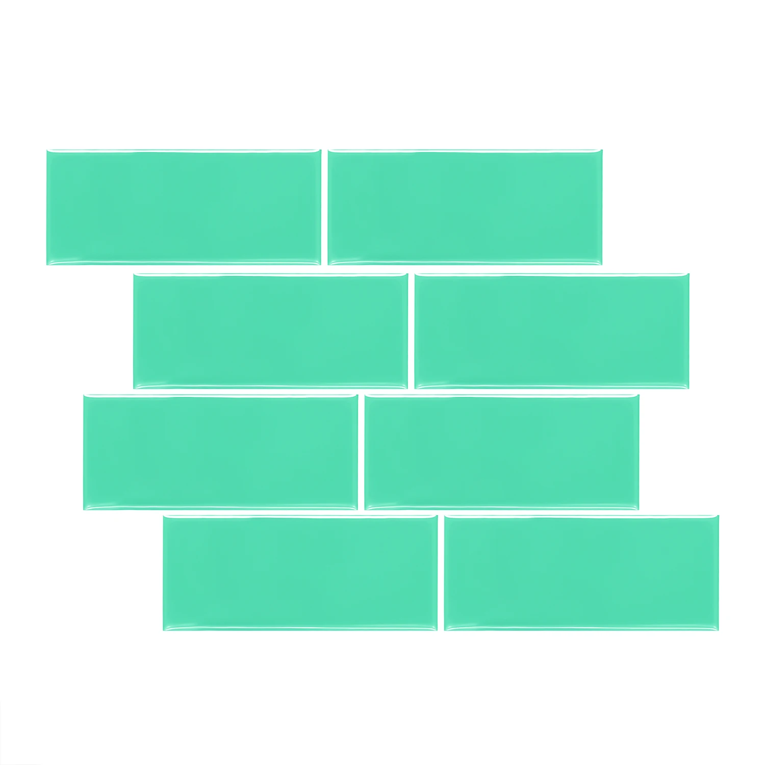 Самоклеящаяся блестящая плитка для кухни и ванной брызги 3D наклейки на стену