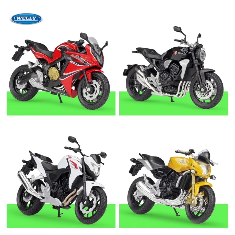 1:18 Welly 2018 Honda CNR650F красные CB1000R черные литые модели автомобилей| |