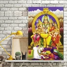 Shiva Parvati Ganesha, индийское искусство, фигурка индуистского бога, Картина на холсте, религиозный постер, Настенная картина для гостиной