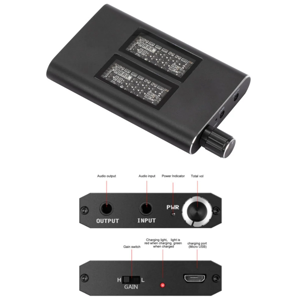 Улучшенный усилитель для наушников с возможностью подключения к Порту Aux