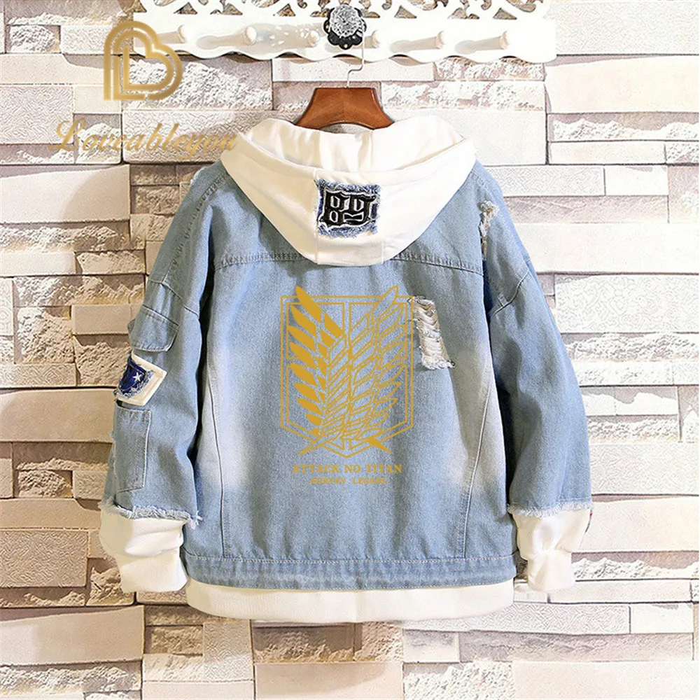 Лидер продаж Новинка Обувь для косплея по аниме атака на Титанов джинсовая