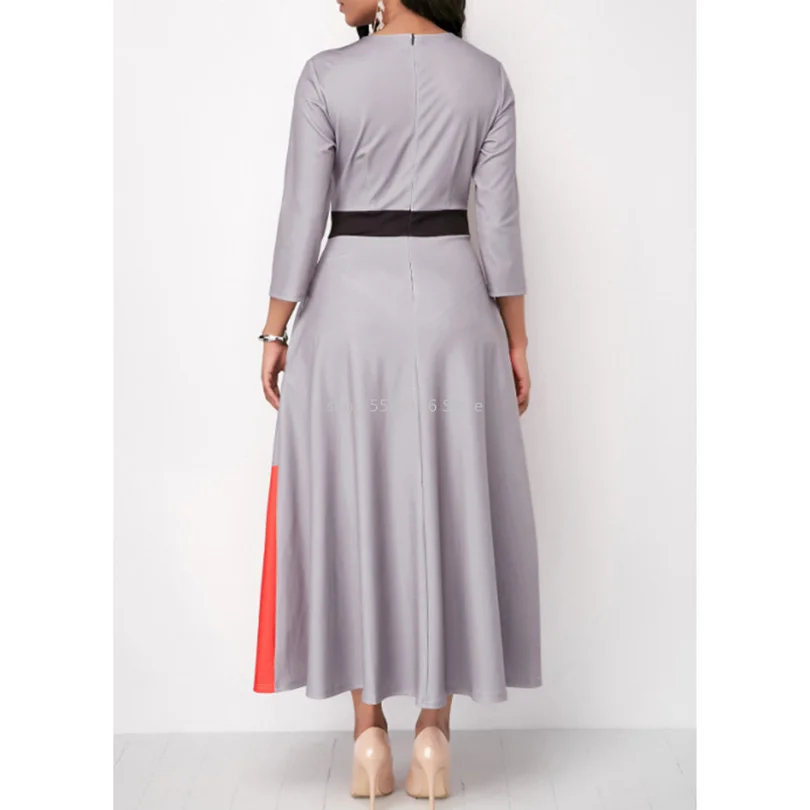 Летнее осеннее платье для женщин 2020 повседневное тонкое Полосатое бальное макси