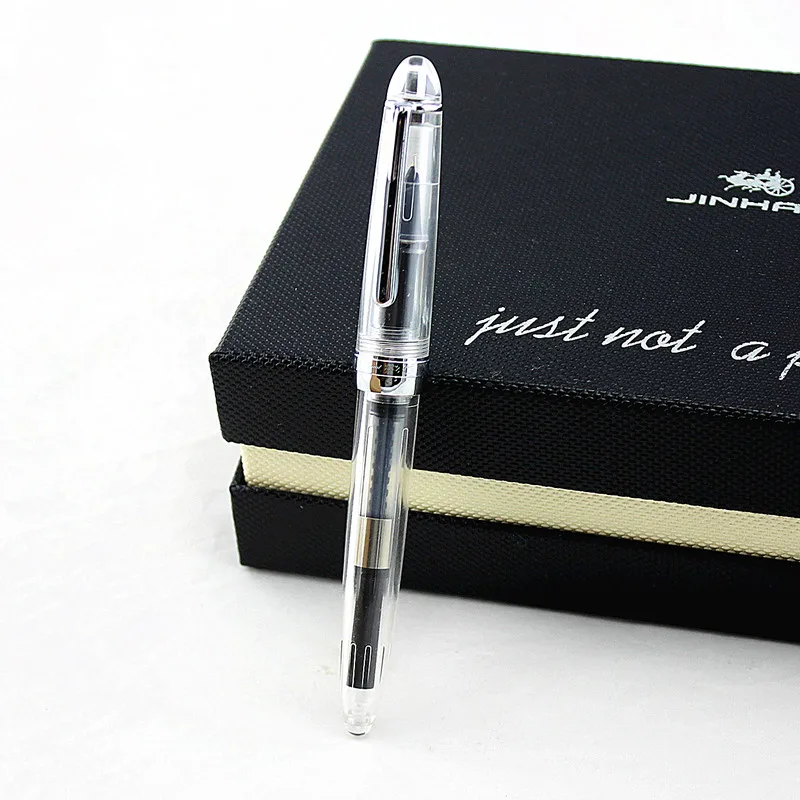 JINHAO 992 прозрачная белая цветная спиральная круглая ручка для офиса студента с