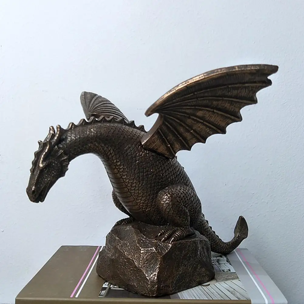 

Dinosaur Ornament Creative Decorative Special Squirting Water Dinosaur Ornament Resin Decoration for Home