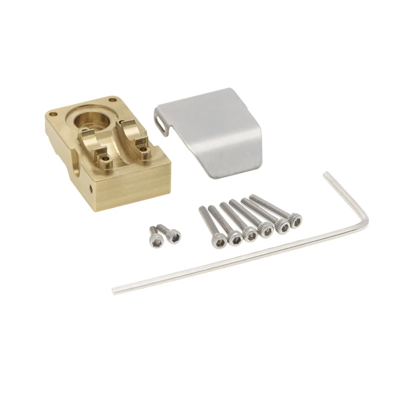 

Brass Diff Cover Counterweight Cover with Guard Plate for 1/24 Axial SCX24 90081 RC Car Accessories Made of High Brass quality