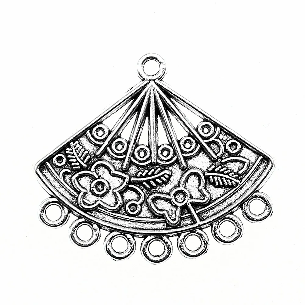 

10pcs 24x28mm Porous Earring Connector Charms Earring Connector Earring Connector Charms For Jewelry Making