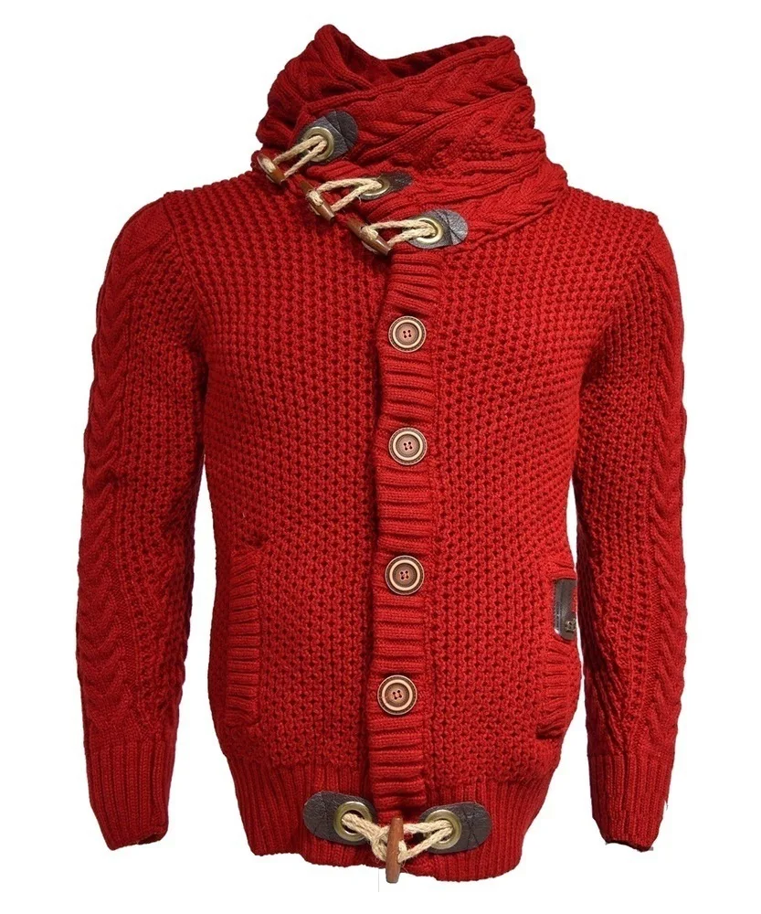

Knit Sweater Men Clothes Autumn Spring KALENMOS Turtleneck Long Slevee Pullovers Tops Loose Streetwear Harajuku Sweaters Mens