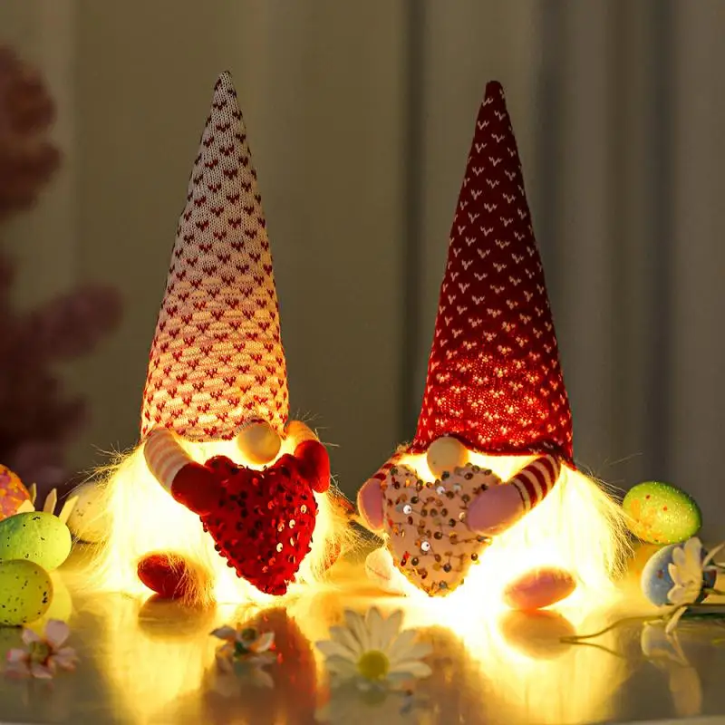 

Llluminated пасхальные светильники для кукол Rudolph, украшения, светящиеся куклы, мягкое освещение для домашнего пасхального орнамента