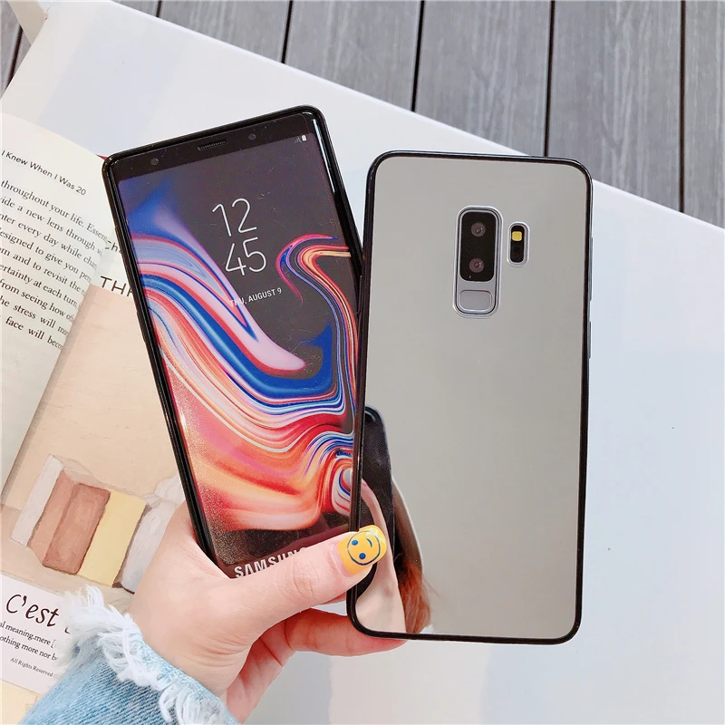 Блестящий зеркальный силиконовый чехол для Samsung Galaxy S8 S9 S10 Note10 A10 A20E A30 A40 A50 A70 J2 Pro J4