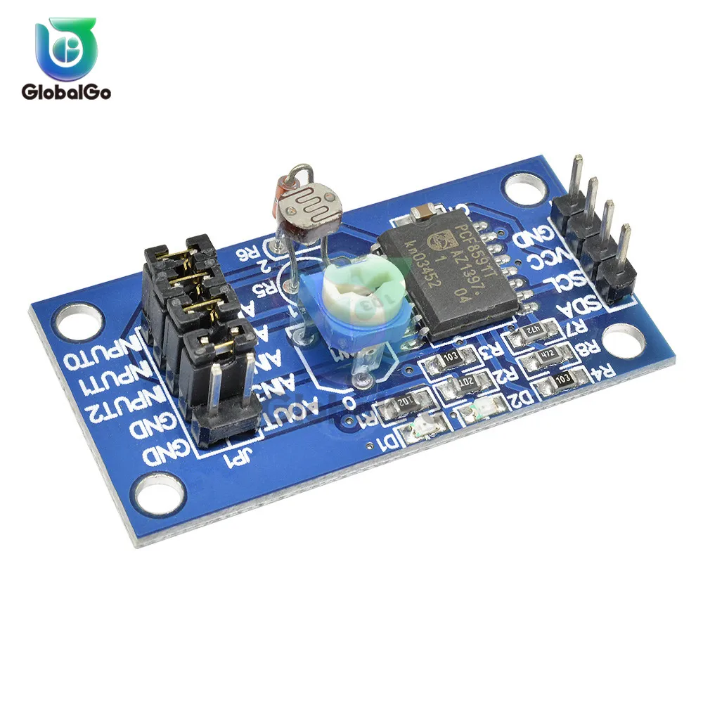 

PCF8591 PCF8591P DIP 16 Adapter Connector DuPont Line Analog-to-digital Digital-to-analog Converter AD/DA Conversion Modules
