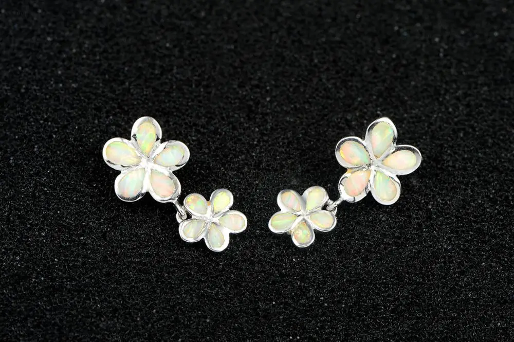 Женские серьги в форме капель DORMITH из стерлингового серебра 925 пробы с белым и