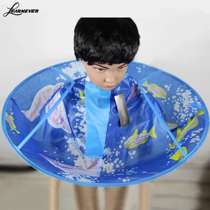

Creative Barber Kids Hair Cutting Cape Gown Salon Hairdresser Barber Apron Children Protools Barber Hairdressing Haircut Q9F3
