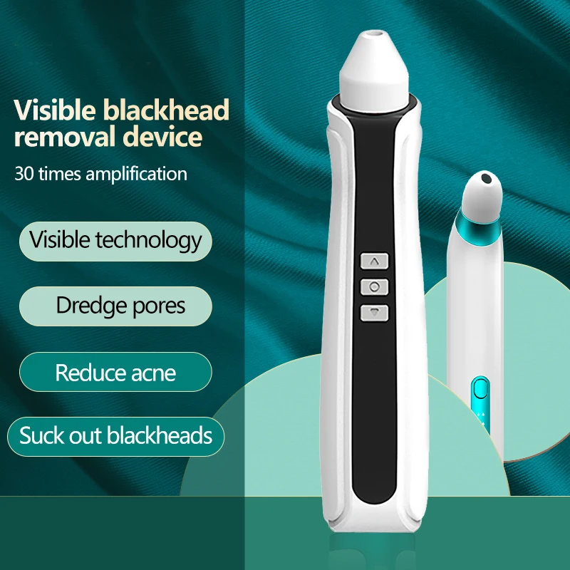 

USB Rechargeable Visual Blackhead Remover Facial Pores Black Head Cleaner Vacuum Suction Pixel WIFI Microscope Camera Beauty