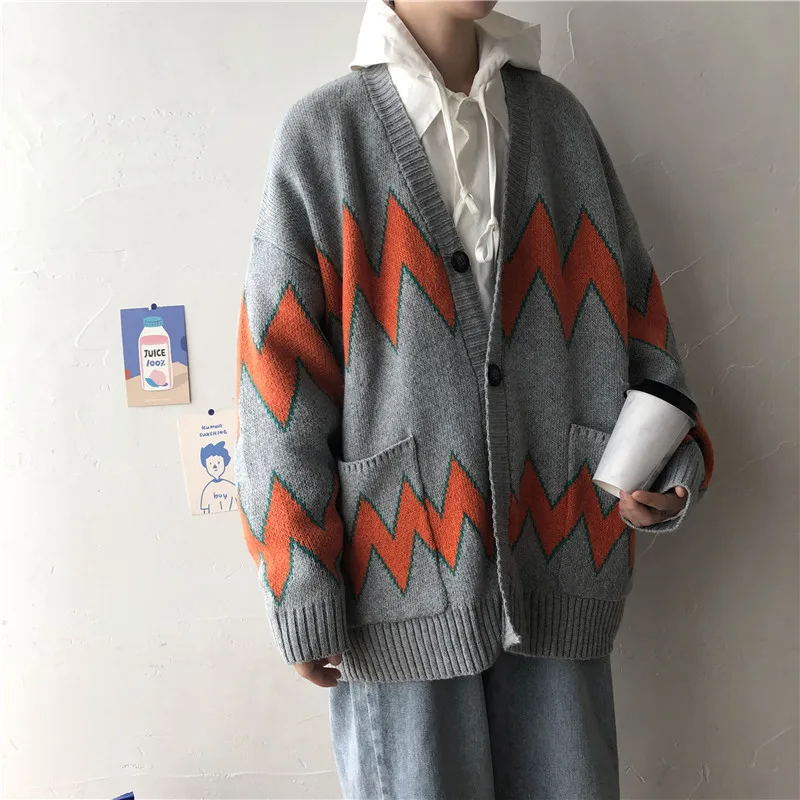 Женский вязаный кардиган большого размера свободный толстый Повседневный