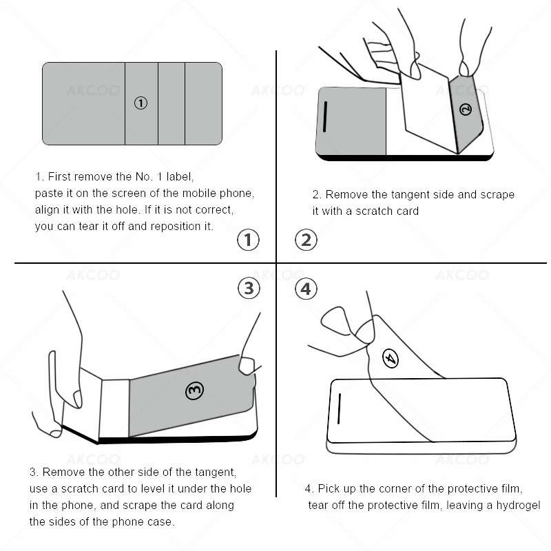 

3 Pieces Akcoo 50D Hydrogel Film for iPhone 11 Pro screen protector easy to instal for iPhone 6s 7 8 Plus XR XS Max screen film