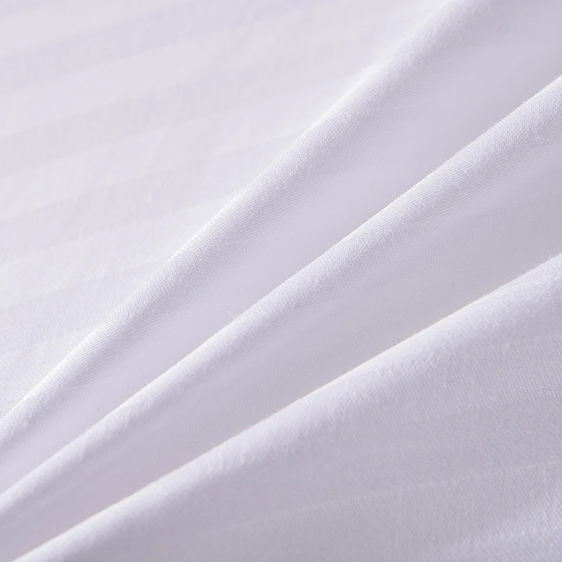 

2021 summer new high-quality four-piece set, pure white simple bedding, cotton satin strip, soft and comfortable bed sheet quilt