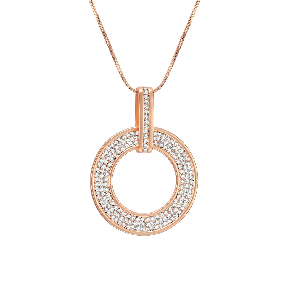 

New Fashion Antique KC Gold Long Necklace For Women 2019 Statement Necklace With Sweater Chain Luxury Jewelry Gift Wholesale
