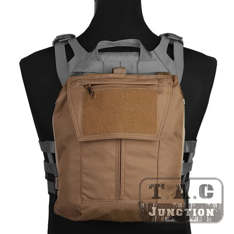 Emerson Tactical Vest Accessory Zip-on Panel For CPC NCPC JPC 2.0 AVS Vest CP Style Plate Carrier Backpack Pouch Coyote Brown