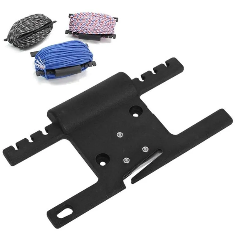 

Outdoor Multi-functional Winding Line Reel Rig Umbrella Rope Storage Bracket Mini Gadget Cut Cord Dispenser Survival Tool 1PCS