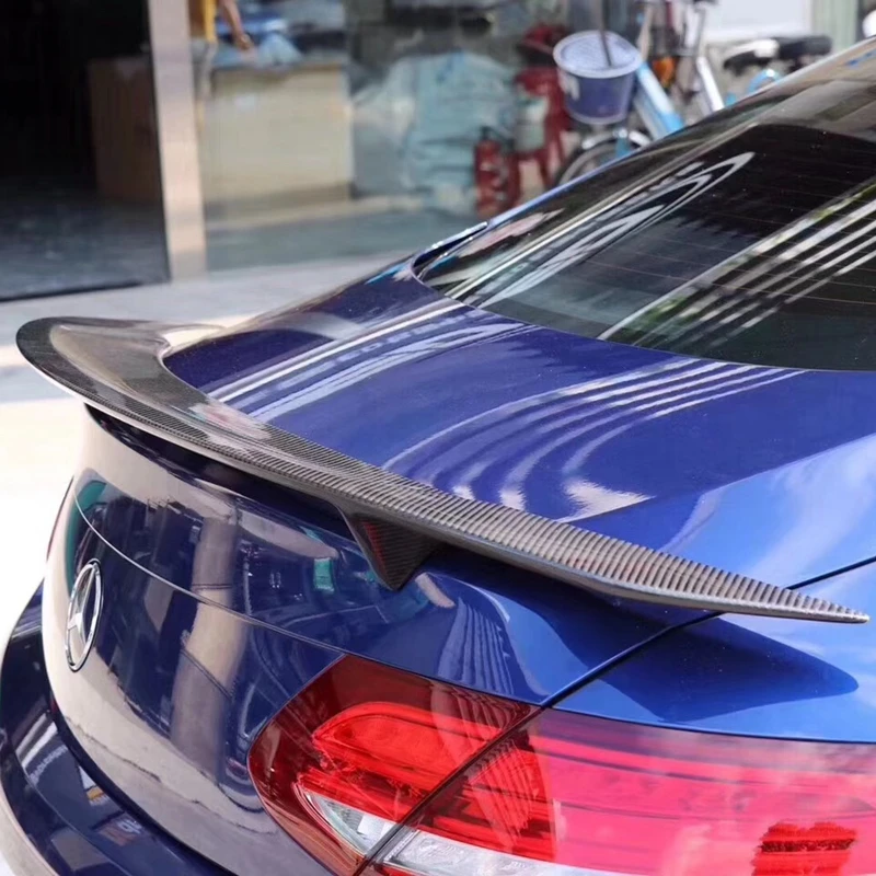Спойлер для Mercedes W205 coupe C63 RT Style Sedan C Class C200 задний спойлер из углеродного волокна