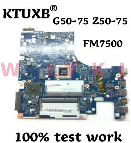 Для Lenovo Z50 75 G50 75M ноутбук материнская плата (с процессором AMD FX 7500 CPU) Aclu7 / aclu8 NM A291 100%
