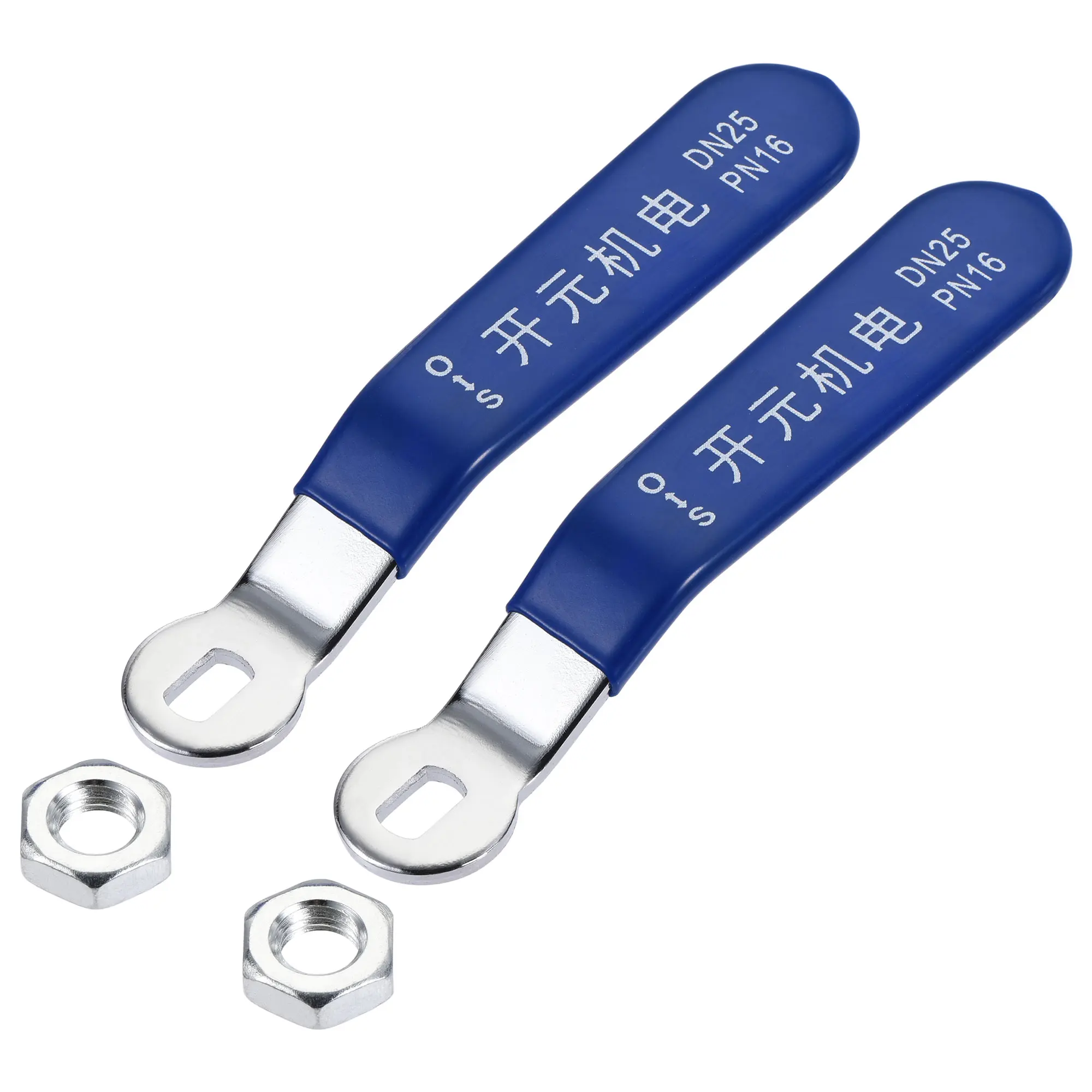 

Uxcell 2 шт. Ручка рычага железная хромированная сменная с пластиковой ручкой синяя ручка клапана для шарового крана DN25