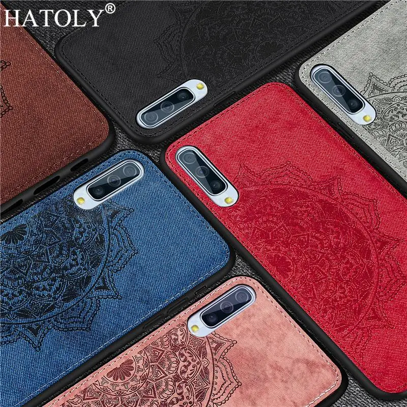 

For Samsung Galaxy A70s Case Silicon Rubber Cloth Texture Fashion Phone Cover For Samsung A70s Case for Samsung Galaxy A70s A707
