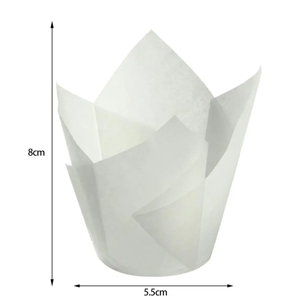 

150 Pieces Mini Baking Cups Tulip Baking Cups Cupcake Liners Muffin Liners for Wedding Birthday Parties