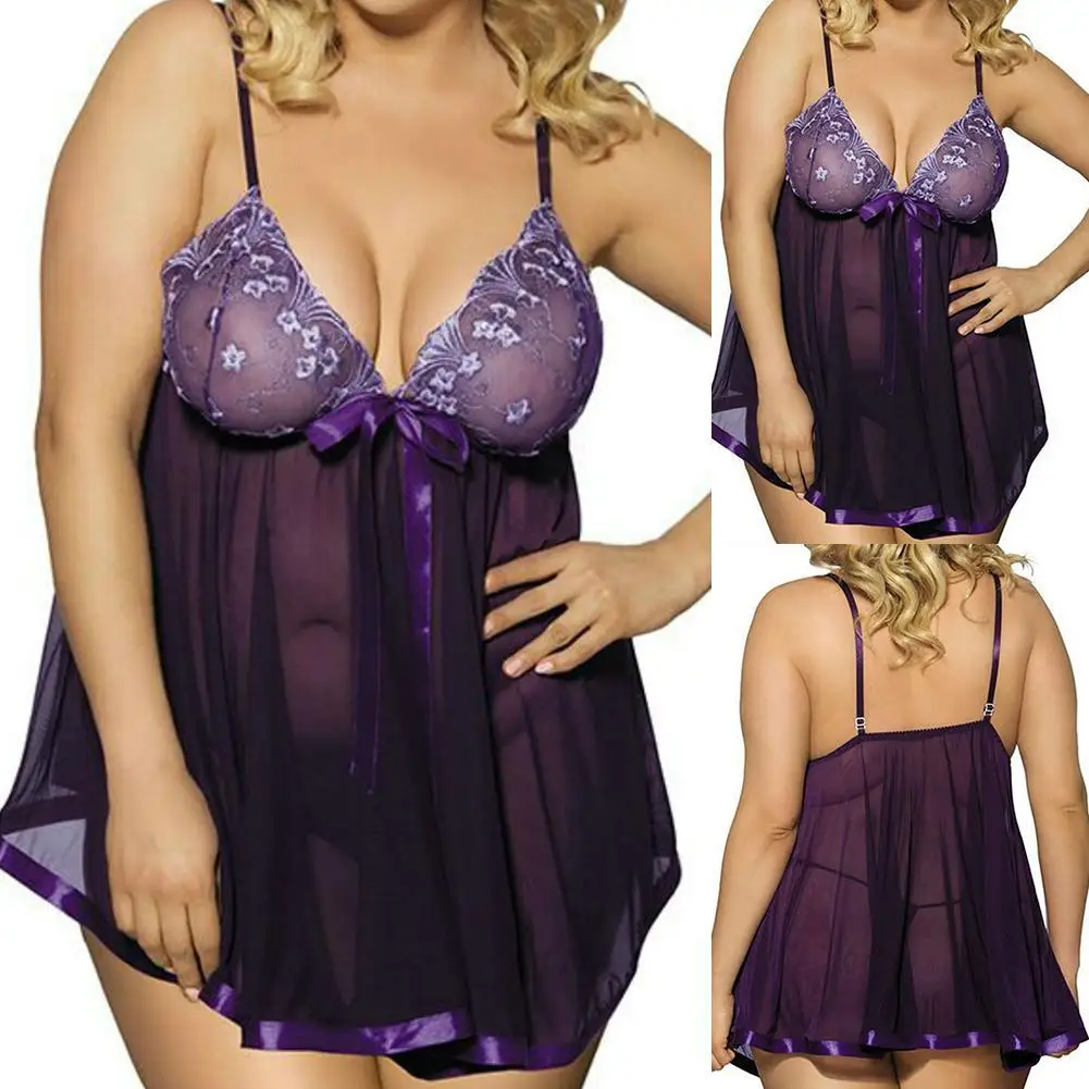 Fashion Female Large size Oversized code Tempting Sexy Lace Bra Lingerie Set Bandage Underwear Sleepwear Underwear