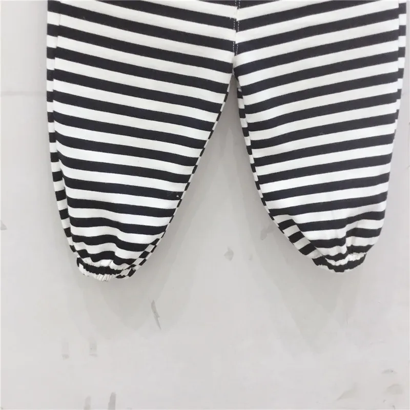 

2021 Spring New Kids Clothes Korean Casual Striped Loose Sport Pants