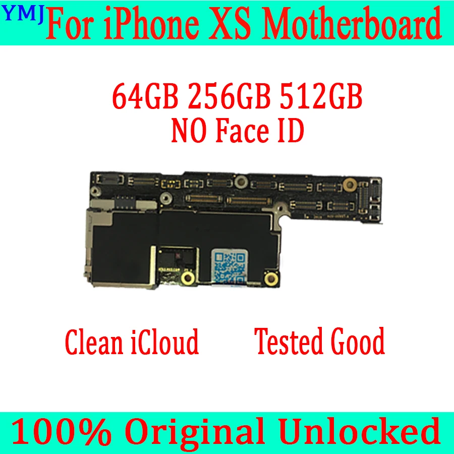 Для iphone XS материнская плата без/без лица ID 64 Гб/256 ГБ/512 г разблокированная новая IOS