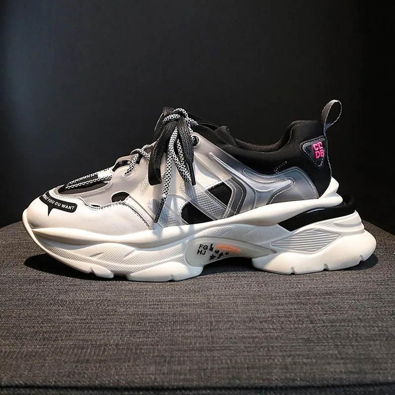 Новинка Женские кроссовки на платформе Стильная обувь для папы Женская дышащая