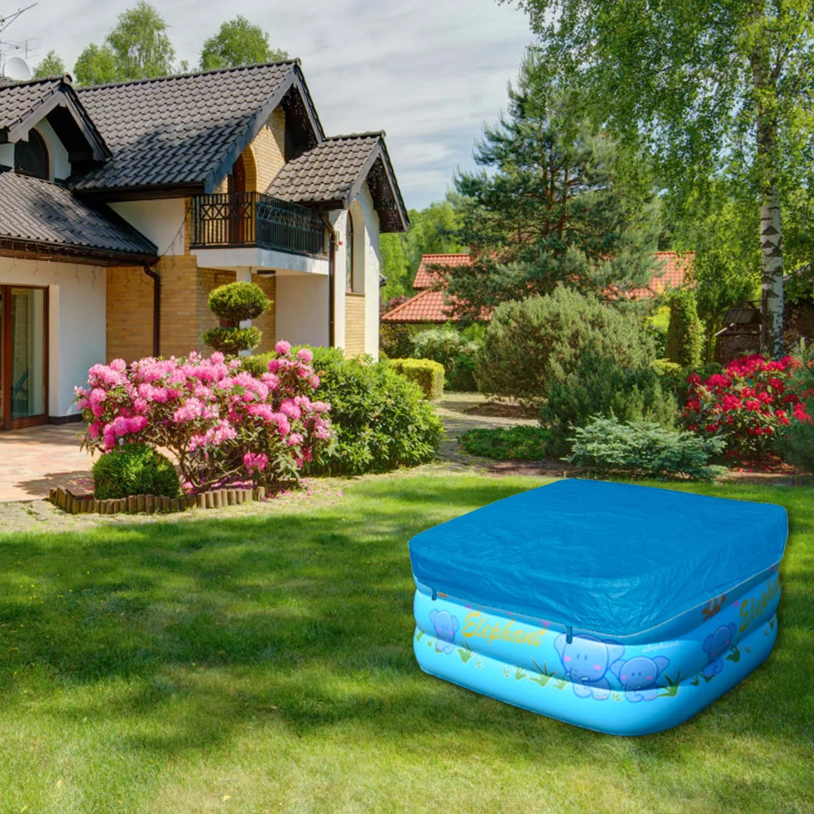 Складной черный чехол для ванны защита от УФ излучения пылезащитный спа-ванны