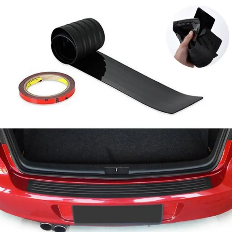 

90cm Black Automobile Trunk Protective Adhesive Sticker Bumper Sill Anti Scratch Sticker Automobile Anti Scratch Tape