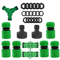 quick connector nipple euro 34 threaded barb adapter for 16mm pe hose pipe garden drip irrigation watering system connect set